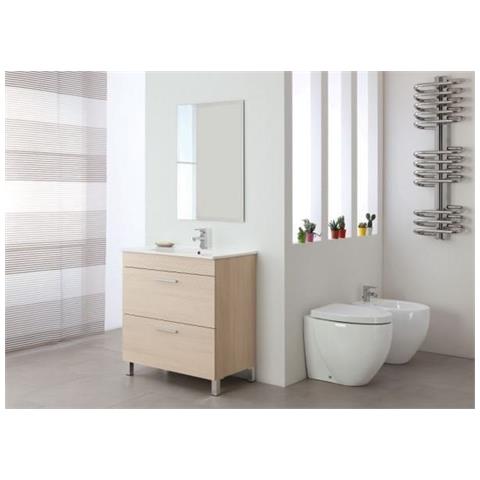 Feridras - Composizione Mobile Bagno 80 Cm 2 Cassetti Larice Stella ... Feridras - Composizione Mobile Bagno 80 Cm 2 Cassetti Larice Stella ...