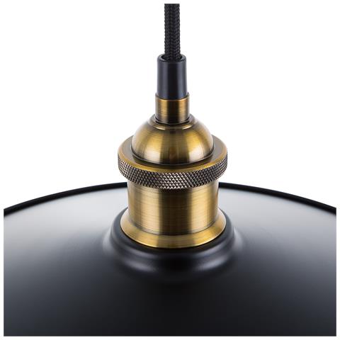 Lampadario In Metallo Color Nero-ottone Swift L - Foto 33