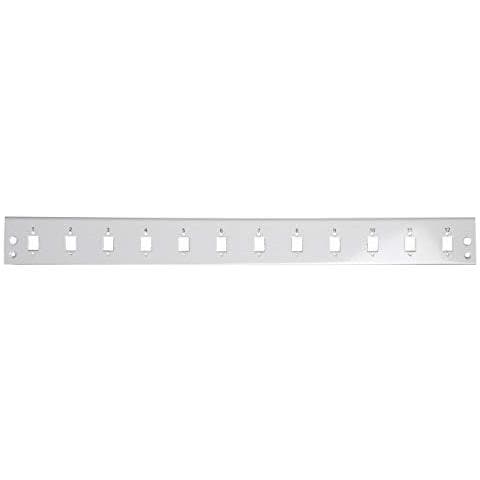 I-CASE FO-E12SCS - Pannello di distribuzione 12 bussole SC Simplex / LC Duplex 1U Grigio - Foto 1