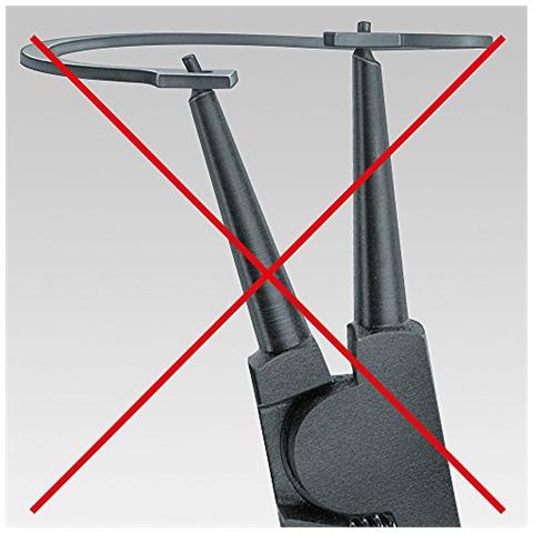 Pinza di precisione per anelli di Sicurezza per anelli di Sicurezza fare esterni con alberi di MECCANISMO limitazione apertura / chiusura pinza (140 mm) 49 31 A0 - Foto 3
