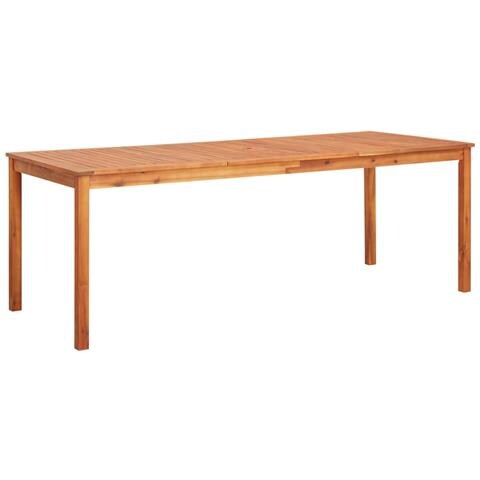 Tavolo Da Giardino 215x90x74 Cm In Legno Massello Di Acacia - Foto 1