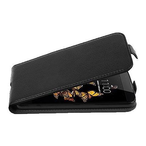 Custodia Compatibile Con Lg K8 2016 In Nero Ossido - Coperchio Protettivo In Design Flip Realizzato In Similpelle Testurizzata - Foto 1