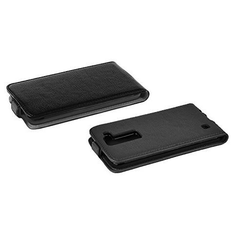 Custodia Compatibile Con Lg K8 2016 In Nero Ossido - Coperchio Protettivo In Design Flip Realizzato In Similpelle Testurizzata - Foto 2