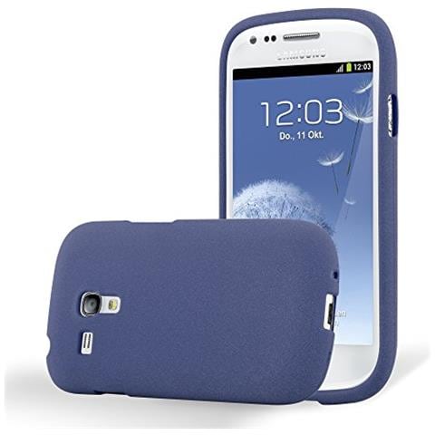 Custodia Compatibile Con Samsung Galaxy S3 Mini In Frost Blu Scuro - Coperchio Protettivo In Silicone Tpu Flessibile - Foto 1