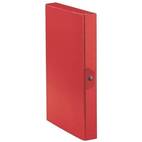 Cartelle Portaprogetti Esselte C24 Eurobox Dorso 4 Cm Presspan Biverniciato Rosso - 390324160 (conf. 5) - Foto 1