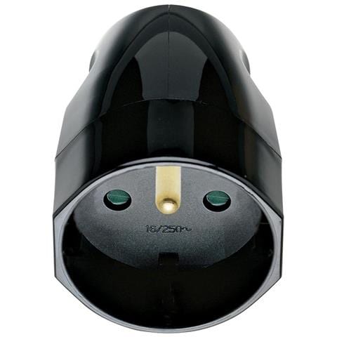 00251 - Spine E Prese Presa 2p+t 16a Francese Assiale Nero - Foto 1