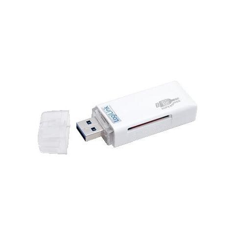 CR0034, microSD (TransFlash) , microSDHC, microSDXC, SD, SDHC, SDXC, USB 3.0, Bianco, Scatola, RoHS, CE, 107 x 46 x 200 mm - Foto 1
