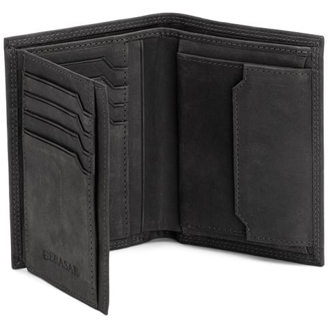 Portafoglio da uomo in pelle premium, ""Vintage"", Nero - Foto 8