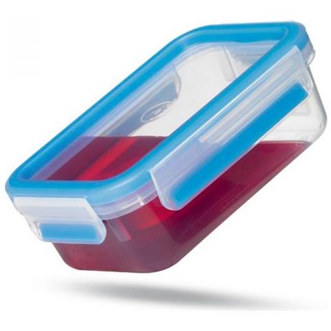 Clip & Close Scatola Rettangolare 1 L Blu, Trasparente 3 Pezzo (i) - Foto 2