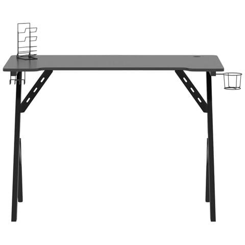 Scrivania da Gaming con Gambe a Y Nera 110x60x75 cm - Foto 9