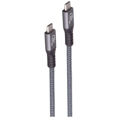 BS14-01001 Cavo USB USB 3.2 Gen 2 (3.1 Gen 2) 0,8 m USB C Nero - Foto 1