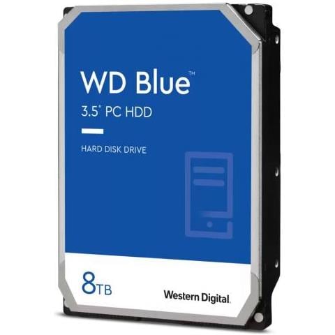 Hard Disk Wd Blue - 3,5"" 8tb - 5640rpm - Sata 6gbps - 256mb - Cmr - Foto 1