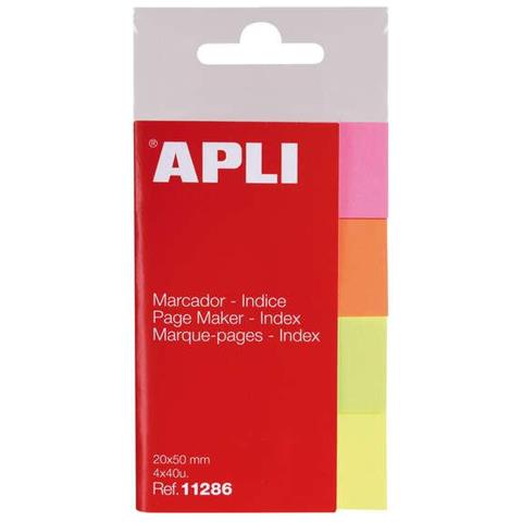 Indici Adesivi Applicati 50x20mm - 4 Colori - 40 Nebbie Per Colore - Facili Da Decorare - Organizza I Tuoi Documenti - M - Foto 4