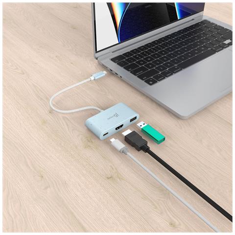 JCA379EC Ecologico USB-C a HDMI e USB Tipo A - Foto 2