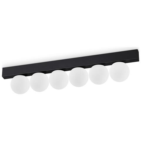 Plafoniera Contemporanea Ping Pong Metallo Nero Led Integrato 18w 3000k Ip20 - Foto 1