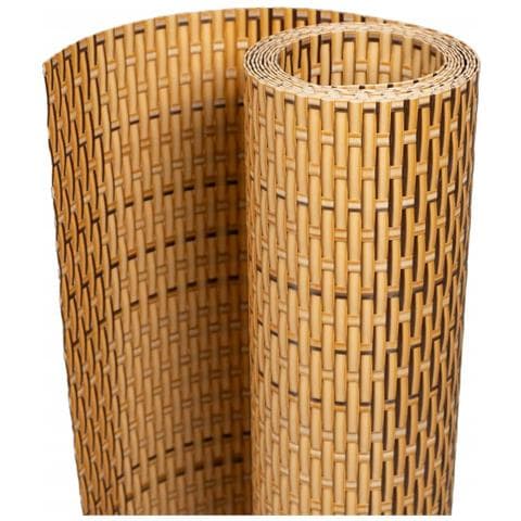 Paravento Da Balcone Marrone Chiaro 600x90 Cm In Polyrattan - Foto 1