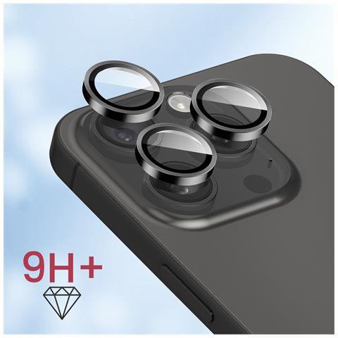 Set Per Iphone 15 Pro Max Vetro Infrangibile E Proteggi Obiettivi, Trasparente - Foto 5