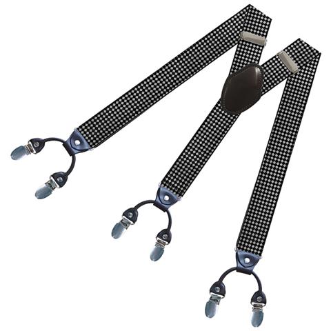 Bretelle Con 6 Clip Black+white - Foto 1