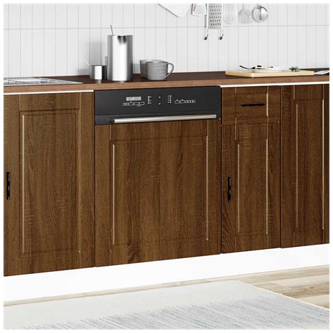 Pannello Lavastoviglie Porto Rovere Marrone 60x1,5x67 Cm - Foto 3