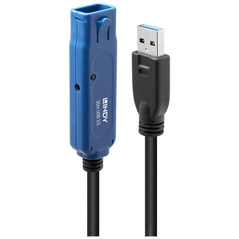 43362 cavo USB USB 3.2 Gen 1 (3.1 Gen 1) 30 m USB A Nero, Blu - Foto 1