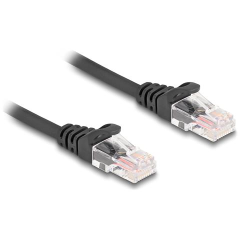 Cavo a spirale RJ45 maschio-maschio Cat. 5e da 1 m nero - Foto 2