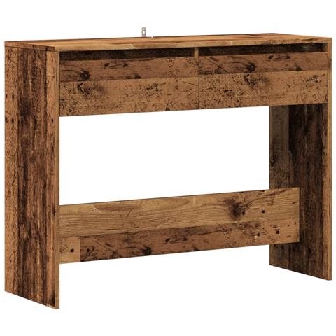 Tavolino Consolle Legno Vecchio 100x35x76,5 Cm In Truciolato - Foto 2