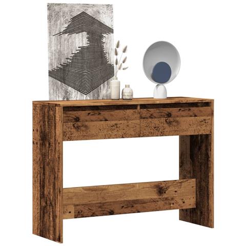 Tavolino Consolle Legno Vecchio 100x35x76,5 Cm In Truciolato - Foto 1