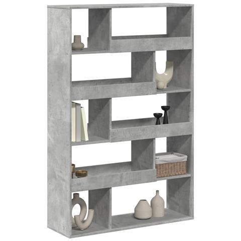 Libreria Grigio Cemento 100x33x156,5 Cm In Truciolato - Foto 3
