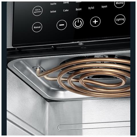 Dam Forno Multifunzione  Friggitrice Ad Aria 1350 W 12 Litri Di Grande Capacità Con Finestra Di Visualizzazione. Doppio Vassoio, Pannello Touch E Vano Cottura A Vapore. Colore Nero - Foto 2