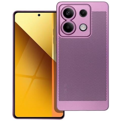 Custodia Back Cover Shell Rigida Antiscivolo Traforata Per Xiaomi Redmi Note 13 5g Purple - Foto 1