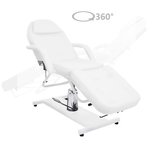 Lusso Casadino -  Lettino Da Massaggio Bianco 180x62x(87-112) Cm - Foto 1