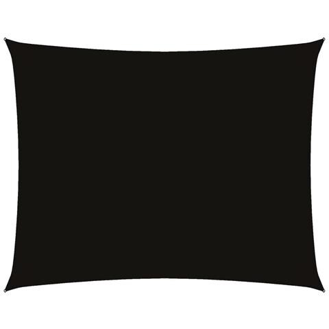 Parasole A Vela In Oxford Rettangolare 4x6 M Nero - Foto 1