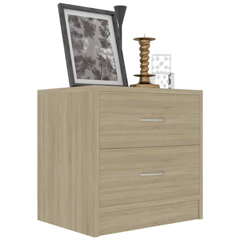 Lusso Casadino -  Comodino Rovere Sonoma 40x30x40 Cm In Legno Multistrato - Foto 2