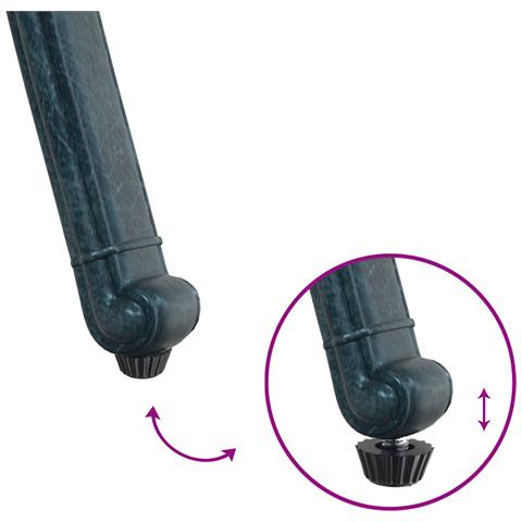 Sedia da giardino  2 pezzi Verde in alluminio - Foto 9