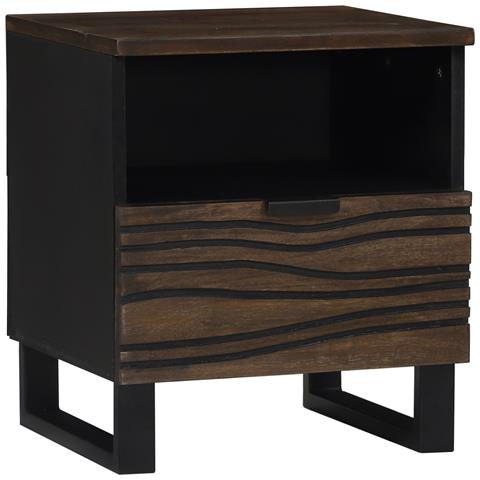 Comodino 40x33x46 cm Legno massiccio di mango - Foto 1