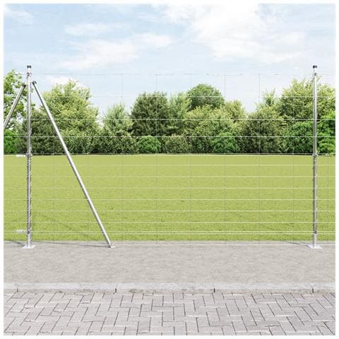 Recinzione Metallica Saldato con Base in Cemento 50 x 1,5 m - Foto 2