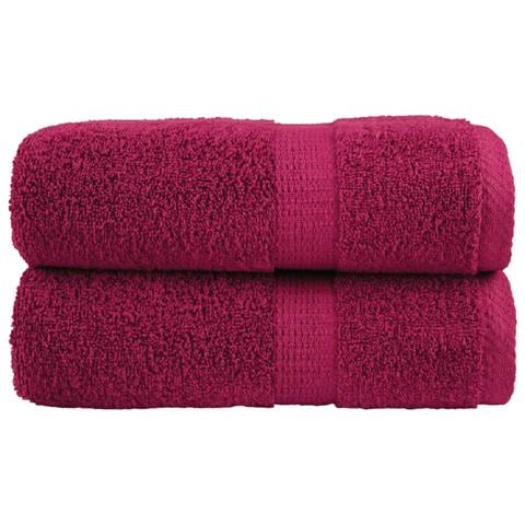 Asciugamani Premium SOLUND 2 pz Bordeaux 30x30 cm 600 g/m² - Foto 1