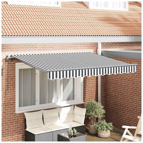Tenda Retrattile Antracite e Bianco 350 x 200 cm - Foto 2