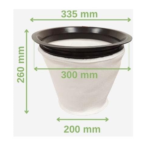 Filtro Tessuto In Poliestere Con Anello Per Aspirapolvere Ø34 - Foto 1