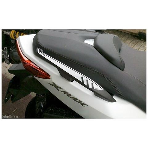 2 Adesivi 3D Gel Protezione Maniglie Compatibili X Yamaha Xmax 125-250 2014-2016 Carbonio-Rosso - Foto 2