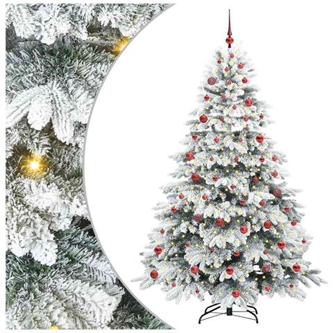 Albero di Natale artificiale con 300 LED Bianco 210 cm PE e PVC - Foto 1