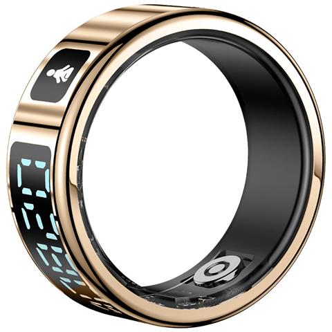 FITRING01XS rilevatore di attività LCD Anello intelligente con activity tracker IP68 Oro - Foto 1