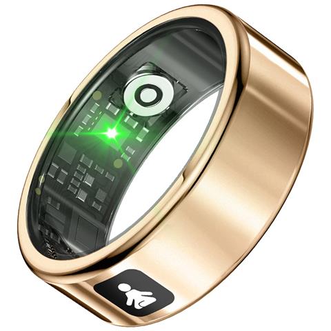 FITRING01XS rilevatore di attività LCD Anello intelligente con activity tracker IP68 Oro - Foto 5