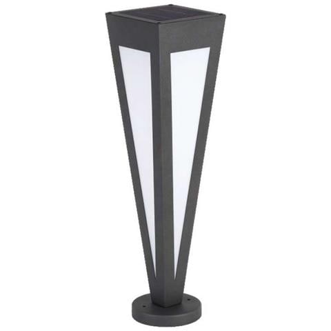Piantana Solare LED da Giardino 2W 635cm con Telecomando Colore Nero 3000K IP65, colore Nero - Foto 1