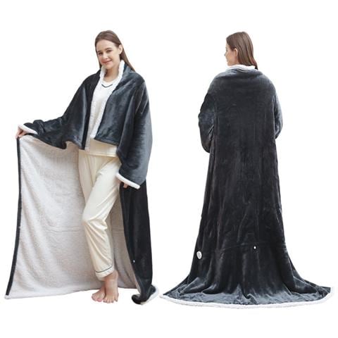 Coperta Elettrica Riscaldante Indossabile Con Tasca Per Piedi - Calore Completo Del Corpo - Foto 1