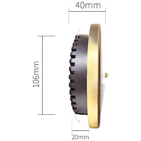 Barometro Dorato 130mm - Misuratore Di Pressione Atmosferica Di Precisione - Foto 2