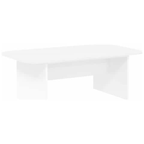 Tavolino da salotto Bianco 93 x 53 x 33 cm Legno multistrato - Foto 1