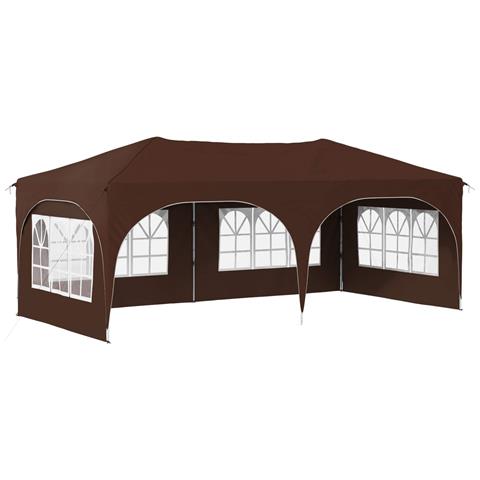 Tenda per feste a pop-up 575 x 288 x 245 cm Marrone - Foto 1
