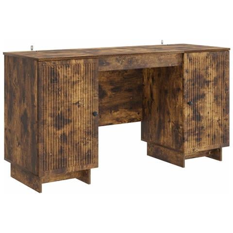 Scrivania Rovere Fumo Legno ingegnerizzato 142,5 x 50 x 75 cm - Foto 1