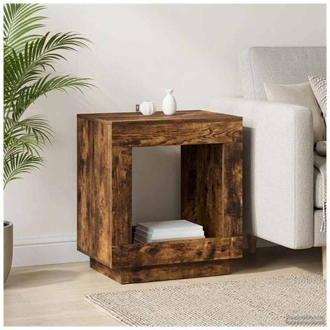Tavolo laterale Rovere Fumo 60 x 40 x 65 cm - Foto 2